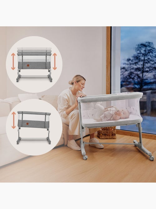 LIONELO Aurora Co-sleeper 3-in-1 - Aanschuifbedje - Babywieg - Matras - Reistas - Kiabi
