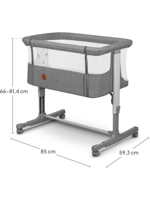 LIONELO Aurora Co-sleeper 3-in-1 - Aanschuifbedje - Babywieg - Matras - Reistas - Kiabi