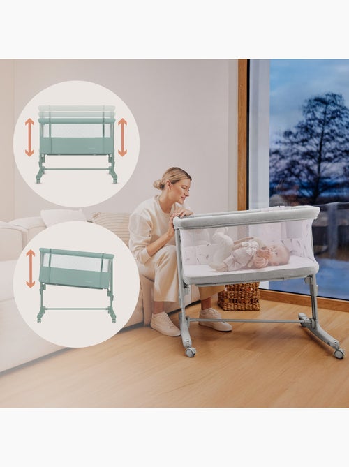 LIONELO Aurora Co-sleeper 3-in-1 - Aanschuifbedje - Babywieg - Matras - Reistas - Kiabi