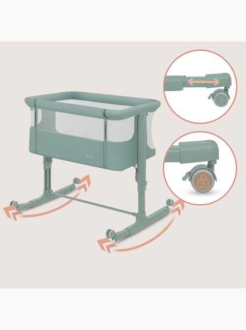 LIONELO Aurora Co-sleeper 3-in-1 - Aanschuifbedje - Babywieg - Matras - Reistas - Kiabi