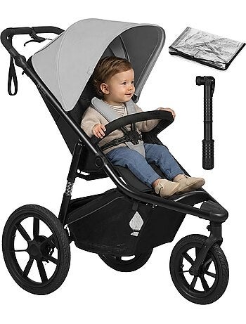 LIONELO Azura All-Terrain Kinderwagen - Sportief - Tot 22 kg - Dubbele Rem - Inclusief Regenscherm