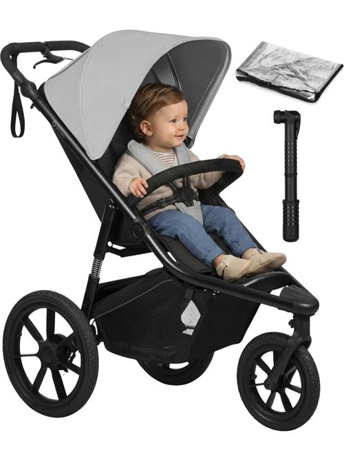 LIONELO Azura All-Terrain Kinderwagen - Sportief - Tot 22 kg - Dubbele Rem - Inclusief Regenscherm - Kiabi LIONELO Azura All-Terrain Kinderwagen - Sportief - Tot 22 kg - Dubbele Rem - Inclusief Regenscherm - Kiabi