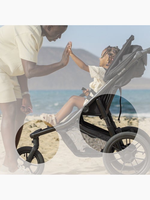 LIONELO Azura All-Terrain Kinderwagen - Sportief - Tot 22 kg - Dubbele Rem - Inclusief Regenscherm - Kiabi LIONELO Azura All-Terrain Kinderwagen - Sportief - Tot 22 kg - Dubbele Rem - Inclusief Regenscherm - Kiabi