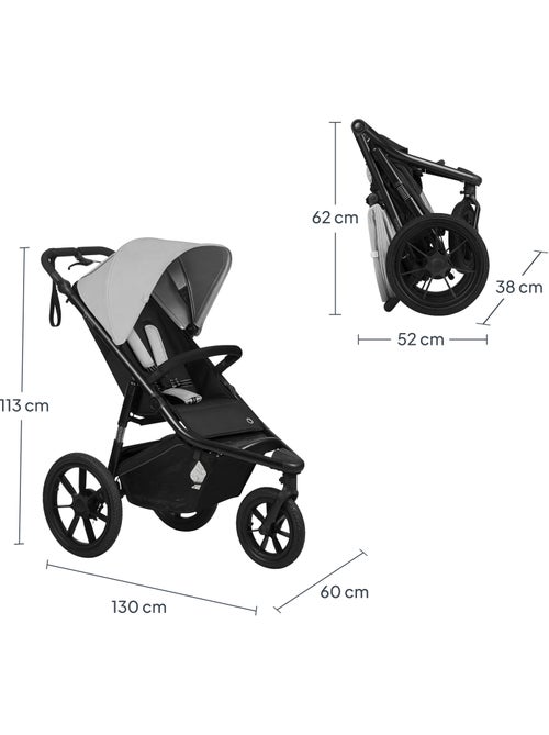 LIONELO Azura All-Terrain Kinderwagen - Sportief - Tot 22 kg - Dubbele Rem - Inclusief Regenscherm - Kiabi LIONELO Azura All-Terrain Kinderwagen - Sportief - Tot 22 kg - Dubbele Rem - Inclusief Regenscherm - Kiabi