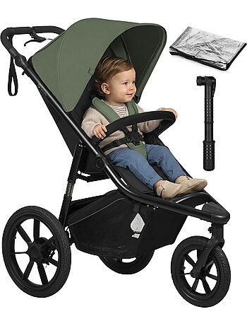 LIONELO Azura All-Terrain Kinderwagen - Sportief - Tot 22 kg - Dubbele Rem - Inclusief Regenscherm