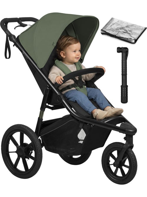 LIONELO Azura All-Terrain Kinderwagen - Sportief - Tot 22 kg - Dubbele Rem - Inclusief Regenscherm - Kiabi LIONELO Azura All-Terrain Kinderwagen - Sportief - Tot 22 kg - Dubbele Rem - Inclusief Regenscherm - Kiabi