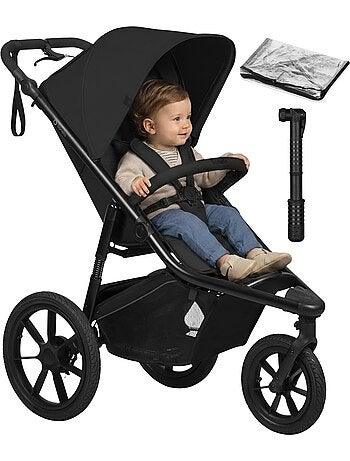 LIONELO Azura All-Terrain Kinderwagen - Sportief - Tot 22 kg - Dubbele Rem - Inclusief Regenscherm