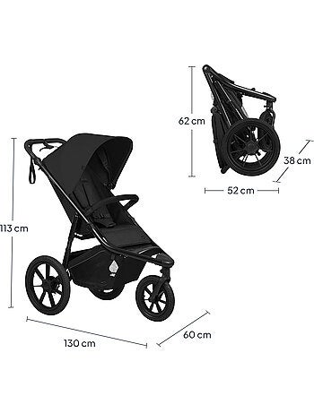 LIONELO Azura All-Terrain Kinderwagen - Sportief - Tot 22 kg - Dubbele Rem - Inclusief Regenscherm