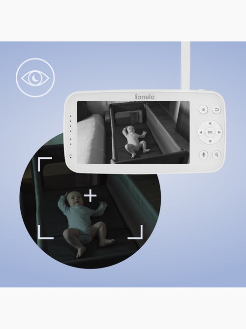 LIONELO Babyline 8.4 videobabyfoon - Monitor - Mobiele app - Bereik 300 m - Huilherkenning - Kiabi