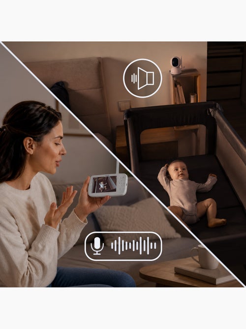 LIONELO Babyline 8.4 videobabyfoon - Monitor - Mobiele app - Bereik 300 m - Huilherkenning - Kiabi