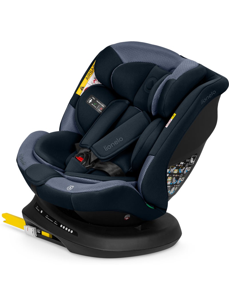 LIONELO Bastiaan Plus i-Size Autostoeltje - 360° Draaibaar - 40-150 cm - ISOFIX Blauw - Kiabi