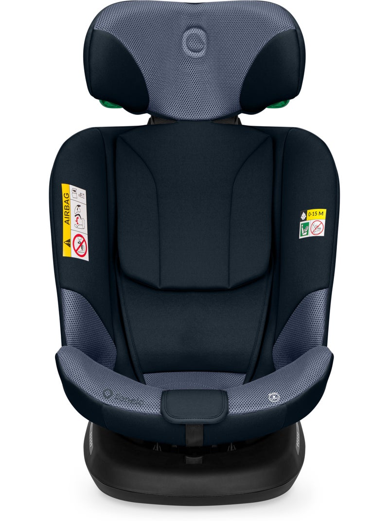 LIONELO Bastiaan Plus i-Size Autostoeltje - 360° Draaibaar - 40-150 cm - ISOFIX Blauw - Kiabi
