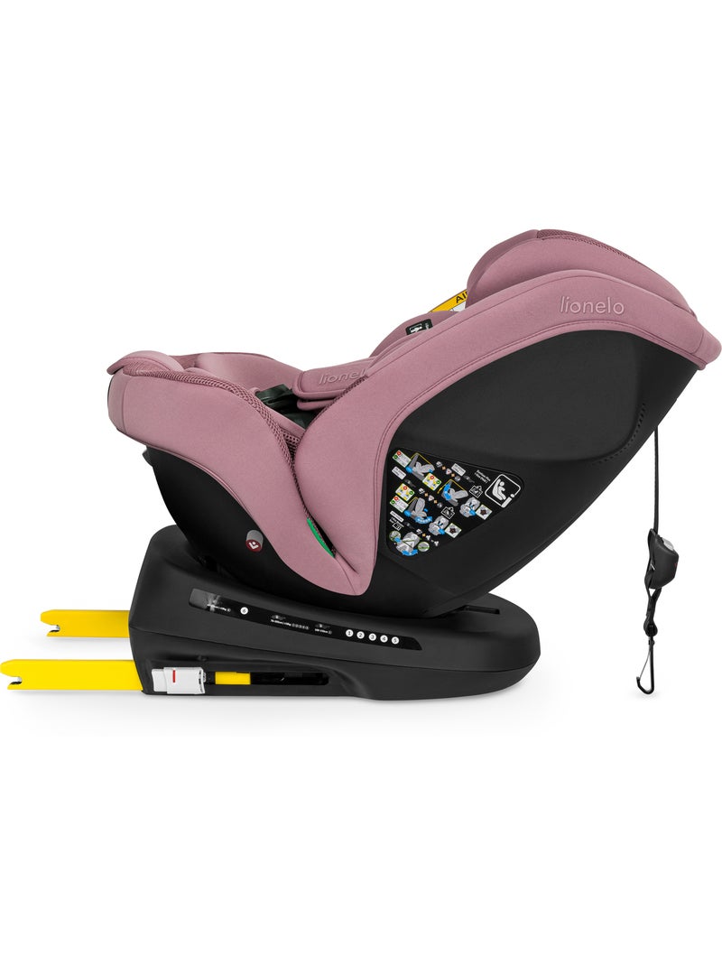 LIONELO Bastiaan Plus i-Size Autostoeltje - 360° Draaibaar - 40-150 cm - ISOFIX Roze - Kiabi