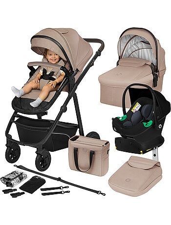LIONELO Bianka 4-in-1-kinderwagen - Kinderwagen + reiswieg + autostoeltje + ISOFIX-basis