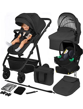 LIONELO Bianka 4-in-1-kinderwagen - Kinderwagen + reiswieg + autostoeltje + ISOFIX-basis