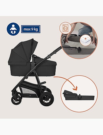 LIONELO Bianka 4-in-1-kinderwagen - Kinderwagen + reiswieg + autostoeltje + ISOFIX-basis