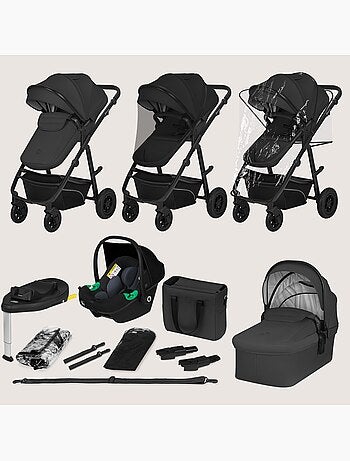 LIONELO Bianka 4-in-1-kinderwagen - Kinderwagen + reiswieg + autostoeltje + ISOFIX-basis