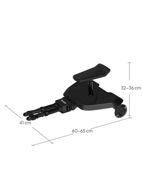 LIONELO Buggyboard Meestijplankje voor Kinderwagen - Universeel - Met Zitje - Kiabi LIONELO Buggyboard Meestijplankje voor Kinderwagen - Universeel - Met Zitje - Kiabi