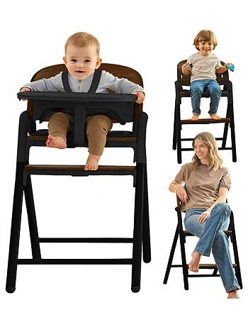LIONELO Celia 3-in-1 Houten Kinderstoel - Tot 110 kg - Verstelbaar - Meegroei