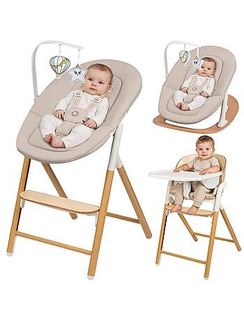 LIONELO Celia Set 4-in-1 Meegroeistoel - Wipper - Tot 110 kg - Verstelbaar