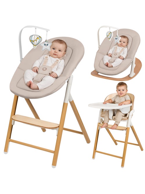 LIONELO Celia Set 4-in-1 Meegroeistoel - Wipper - Tot 110 kg - Verstelbaar - Kiabi LIONELO Celia Set 4-in-1 Meegroeistoel - Wipper - Tot 110 kg - Verstelbaar - Kiabi