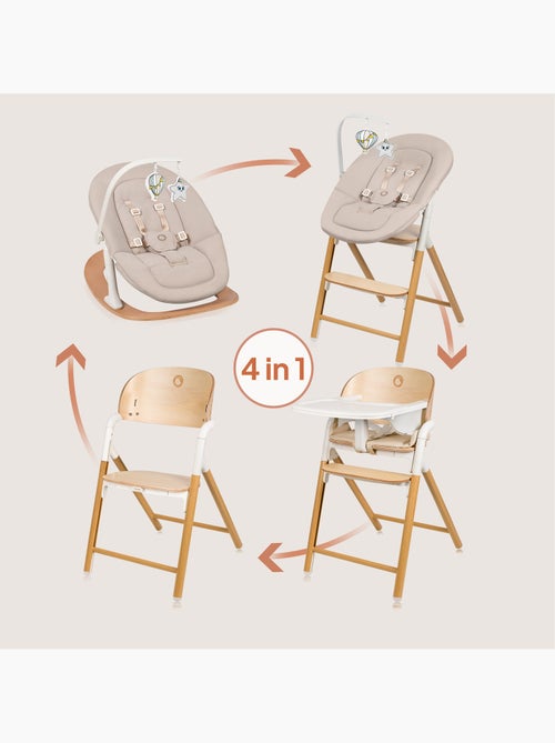 LIONELO Celia Set 4-in-1 Meegroeistoel - Wipper - Tot 110 kg - Verstelbaar - Kiabi LIONELO Celia Set 4-in-1 Meegroeistoel - Wipper - Tot 110 kg - Verstelbaar - Kiabi