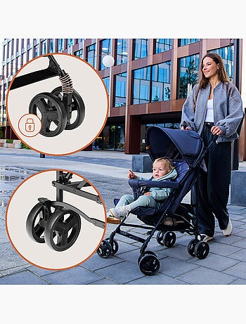 LIONELO Elia Compacte Buggy - Lichtgewicht - Inklapbaar - Muggennet - 6-36 Maanden