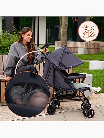 LIONELO Elia Compacte Buggy - Lichtgewicht - Inklapbaar - Muggennet - 6-36 Maanden