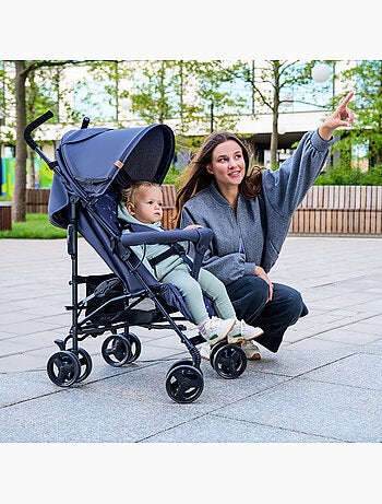 LIONELO Elia Compacte Buggy - Lichtgewicht - Inklapbaar - Muggennet - 6-36 Maanden