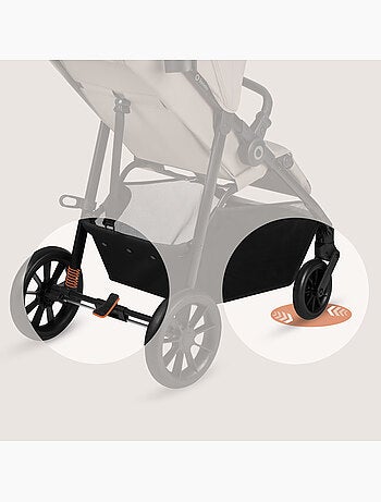 LIONELO Emerald Compacte Buggy - Lichtgewicht - Vering - Grote Boodschappenmand
