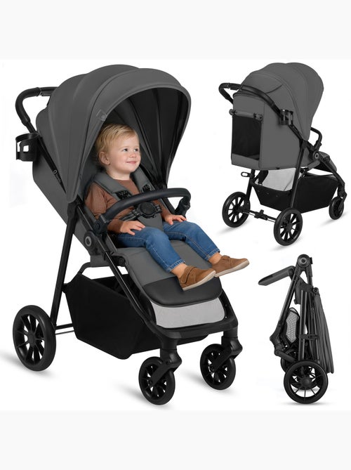 LIONELO Emerald Compacte Buggy - Lichtgewicht - Vering - Grote Boodschappenmand - Kiabi LIONELO Emerald Compacte Buggy - Lichtgewicht - Vering - Grote Boodschappenmand - Kiabi