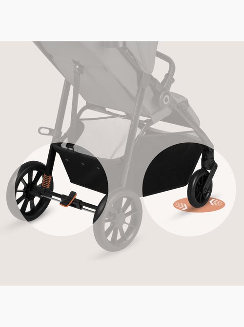 LIONELO Emerald Compacte Buggy - Lichtgewicht - Vering - Grote Boodschappenmand - Kiabi LIONELO Emerald Compacte Buggy - Lichtgewicht - Vering - Grote Boodschappenmand - Kiabi