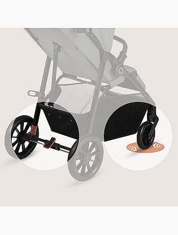 LIONELO Emerald Compacte Buggy - Lichtgewicht - Vering - Grote Boodschappenmand