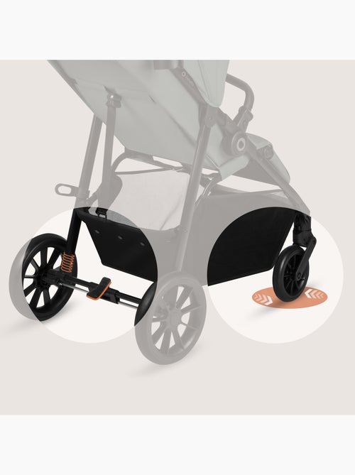 LIONELO Emerald Compacte Buggy - Lichtgewicht - Vering - Grote Boodschappenmand - Kiabi LIONELO Emerald Compacte Buggy - Lichtgewicht - Vering - Grote Boodschappenmand - Kiabi