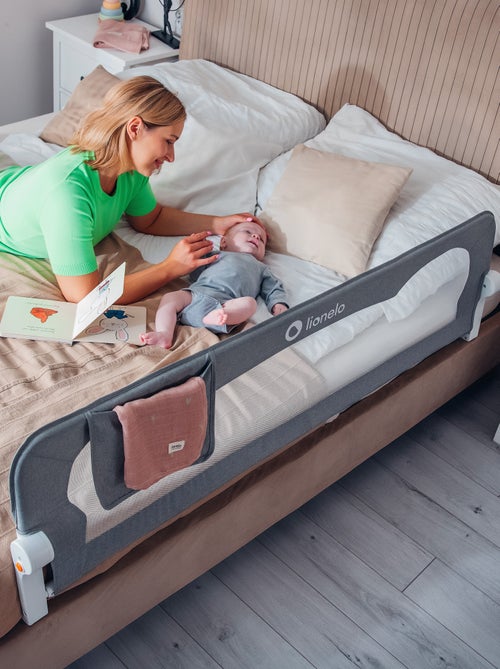 LIONELO Eva-bedhekje - 150 cm - Valbeveiliging - Opvouwbaar, luchtdoorlatend net - Kiabi