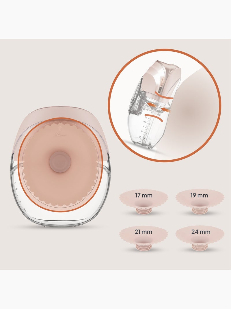 LIONELO Fidi Free Slim Handsfree Borstkolf - Discreet - 150 ml - 4 Maten - 3u Draadloos Beige - Kiabi