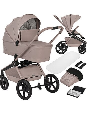 LIONELO Freya 2-in-1-kinderwagen - Kinderwagen - Reiswieg - Opvouwbare reiswieg met onderstel