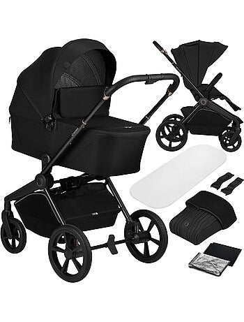 LIONELO Freya 2-in-1-kinderwagen - Kinderwagen - Reiswieg - Opvouwbare reiswieg met onderstel