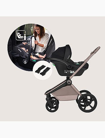LIONELO Freya 3-in-1 Kinderwagen - Met Reiswieg, Autostoel en Regenhoes
