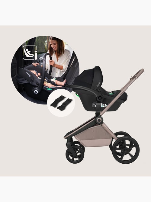 LIONELO Freya 3-in-1 Kinderwagen - Met Reiswieg, Autostoel en Regenhoes - Kiabi LIONELO Freya 3-in-1 Kinderwagen - Met Reiswieg, Autostoel en Regenhoes - Kiabi