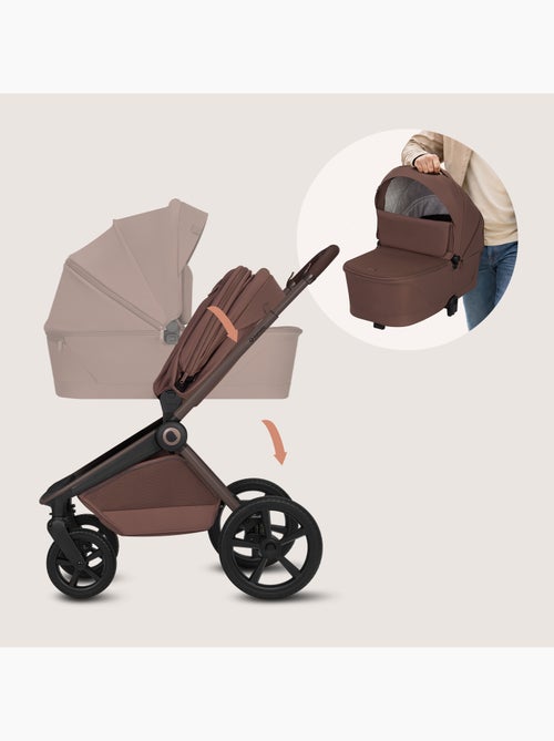 LIONELO Freya 3-in-1 Kinderwagen - Met Reiswieg, Autostoel en Regenhoes - Kiabi LIONELO Freya 3-in-1 Kinderwagen - Met Reiswieg, Autostoel en Regenhoes - Kiabi