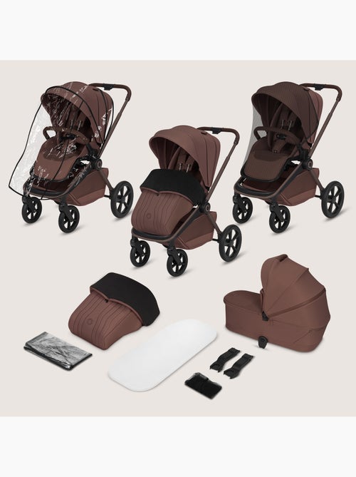 LIONELO Freya 3-in-1 Kinderwagen - Met Reiswieg, Autostoel en Regenhoes - Kiabi LIONELO Freya 3-in-1 Kinderwagen - Met Reiswieg, Autostoel en Regenhoes - Kiabi