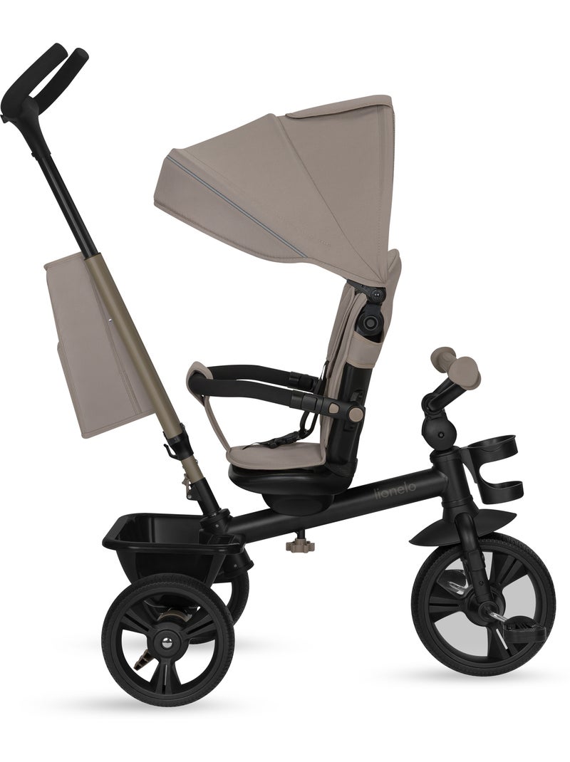 Lionelo haari kinderwagen & driewieler - tot 25 kg - omkeerbare zitting - mand en tas Beige - Kiabi