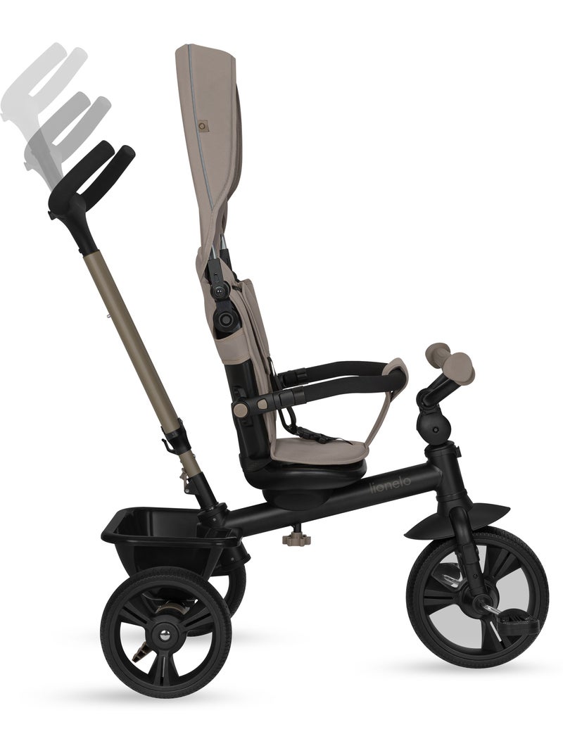 Lionelo haari kinderwagen & driewieler - tot 25 kg - omkeerbare zitting - mand en tas Beige - Kiabi
