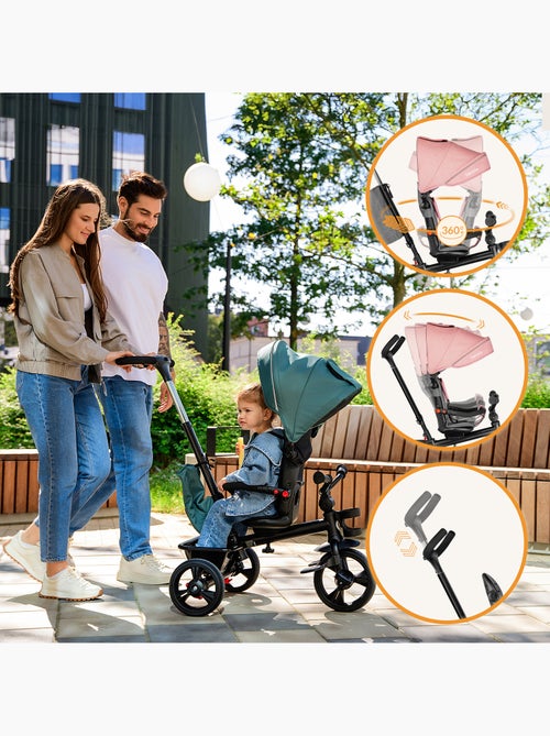 LIONELO Haari kinderwagen & driewieler - Tot 25 kg - Omkeerbare zitting - Mand en tas - Kiabi LIONELO Haari kinderwagen & driewieler - Tot 25 kg - Omkeerbare zitting - Mand en tas - Kiabi