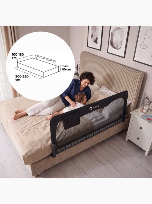 LIONELO Hanna babybedhek - 150 x 66 cm - Opvouwbaar - Valbeveiliging - Luchtdoorlatend gaas - Kiabi