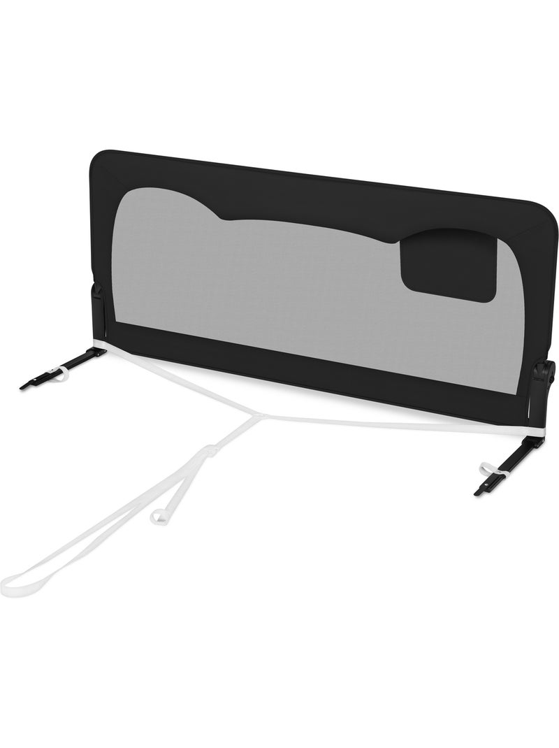 LIONELO Hanna babybedhek - 150 x 66 cm - Opvouwbaar - Valbeveiliging - Luchtdoorlatend gaas Zwart - Kiabi