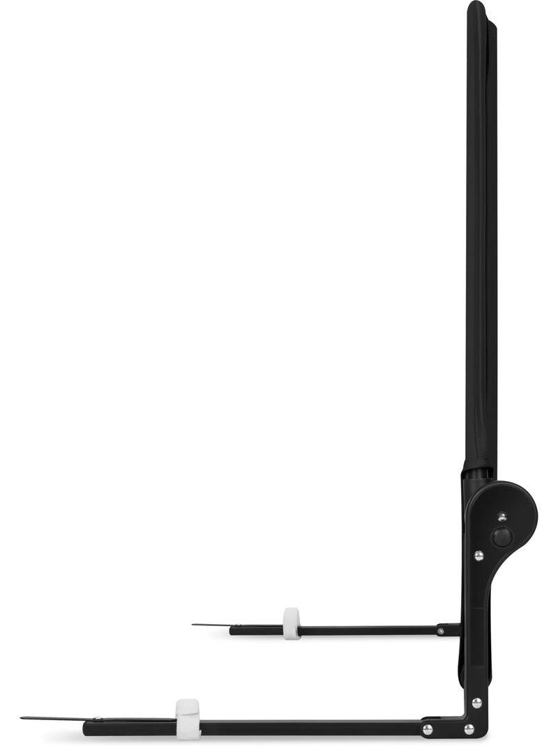 LIONELO Hanna babybedhek - 150 x 66 cm - Opvouwbaar - Valbeveiliging - Luchtdoorlatend gaas Zwart - Kiabi