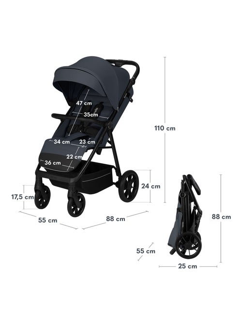 LIONELO Iva All-Terrain Kinderwagen - Premium Materiaal - Tot 22 kg - Ruim Ontwerp - Kiabi LIONELO Iva All-Terrain Kinderwagen - Premium Materiaal - Tot 22 kg - Ruim Ontwerp - Kiabi