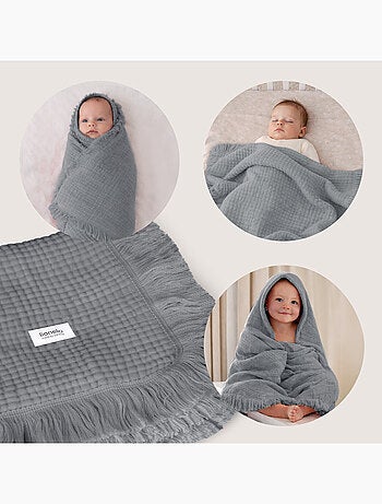 LIONELO Katoenen Babydeken - 70x100 cm - 100% Katoen - 280 g/m²